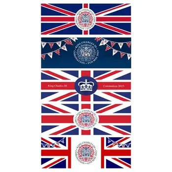 Флаг на Коронацията на Градински флаг Union Jack 6,2 Крак флаг на Англия Крал на Великобритания Британски флаг Коронацията на Новия Монарх