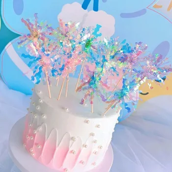 Цветни ленти, части за торта, на ръба на карти за украса торта, аксесоари за парти по случай рождения Ден на собствените си ръце