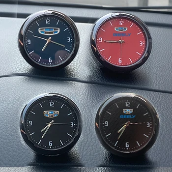 Часовник за украса на колата модифицирани електронни кварцови часовници за интериора на колата Geely GC5 GC6 GC7 GC9 GE GX2 Panda GX3 Haoqing Hisoon SRV