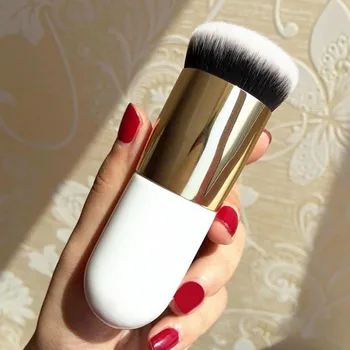 Четка за тонален крем Четки за грим с един потребителски логото на Kabuki Makeup Flat Top Синтетичен козметичен инструмент, търговия на Едро, 20 бр /лот