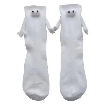 Чорапи за ръце с магнитна средна тръба за ръце, Сладки Чорапи с очи, Магнитна смукателна 3D кукла, Чифт чорапи, Чифт закачливи чорапи